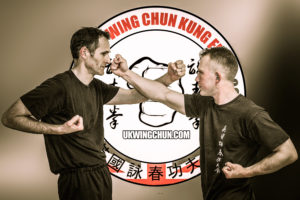 Cambridge Wing Chun shows interception punch 